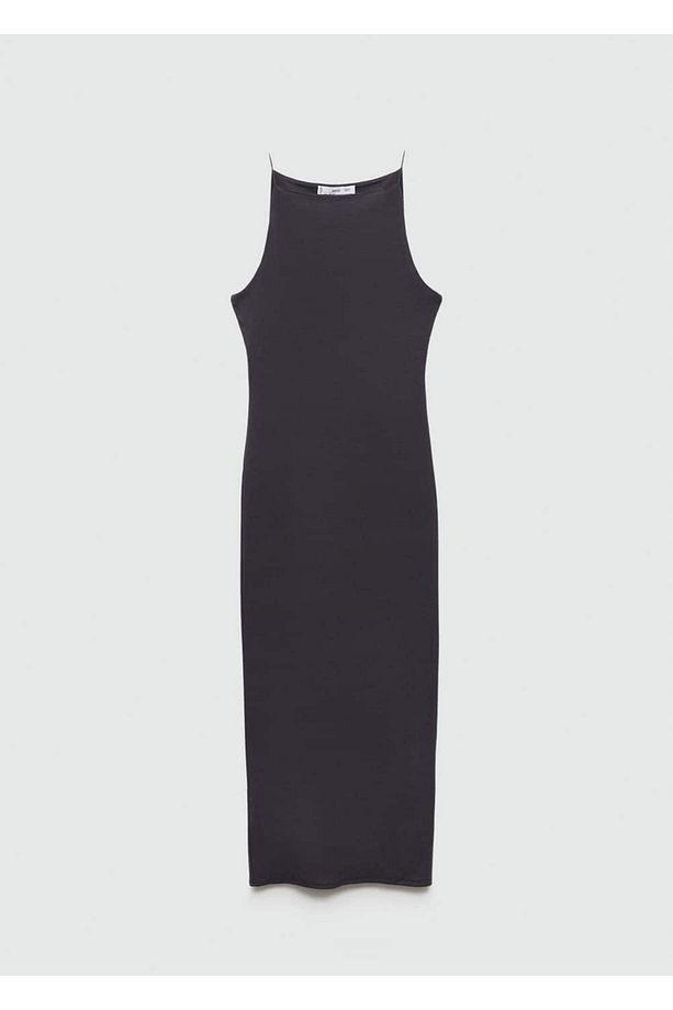 Halter Yaka Dar Kesim Elbise - 3