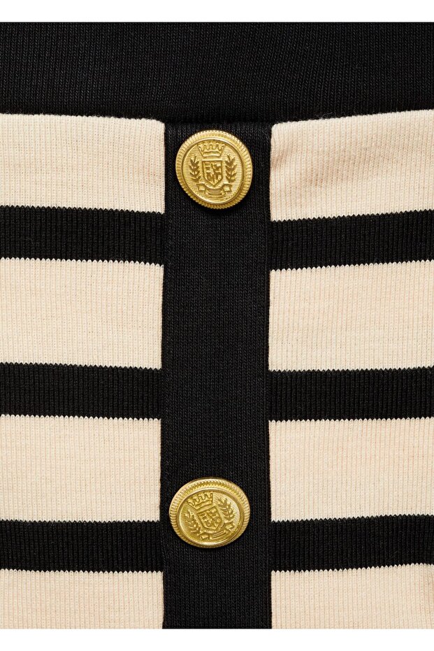 Düğmeli örgü etek - 8