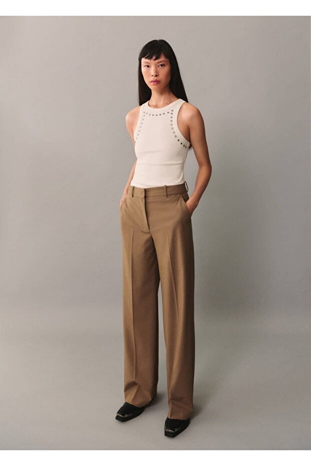 Kristal taşlı kısa bluz - 2