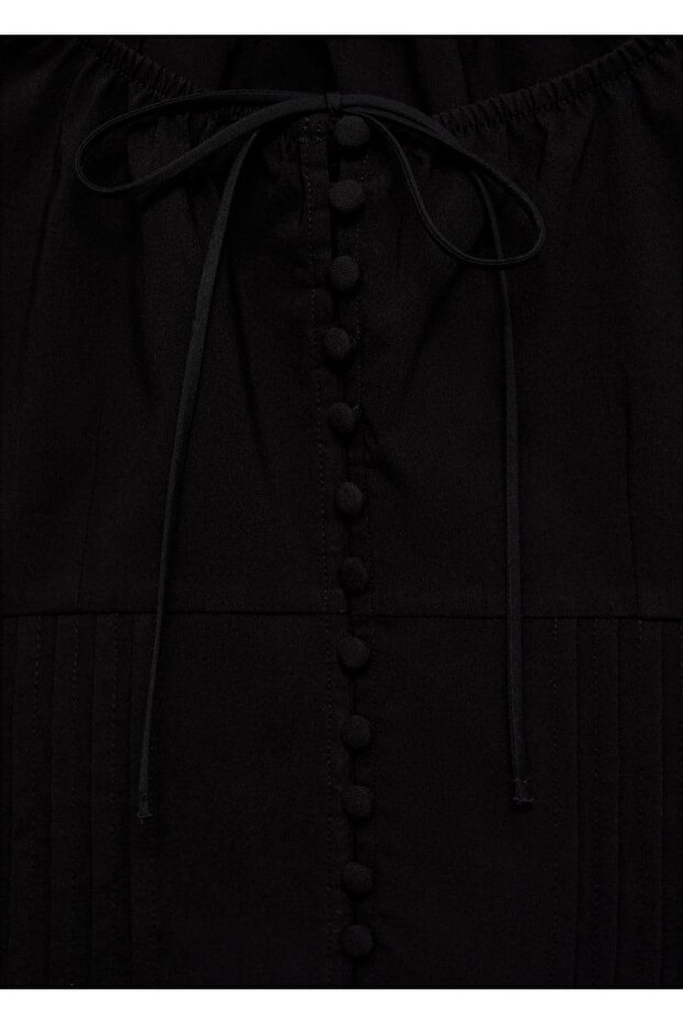 Düğmeli kısa bluz - 5