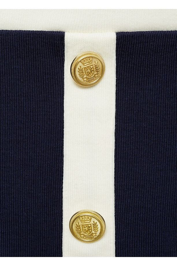 Düğmeli örgü etek - 6