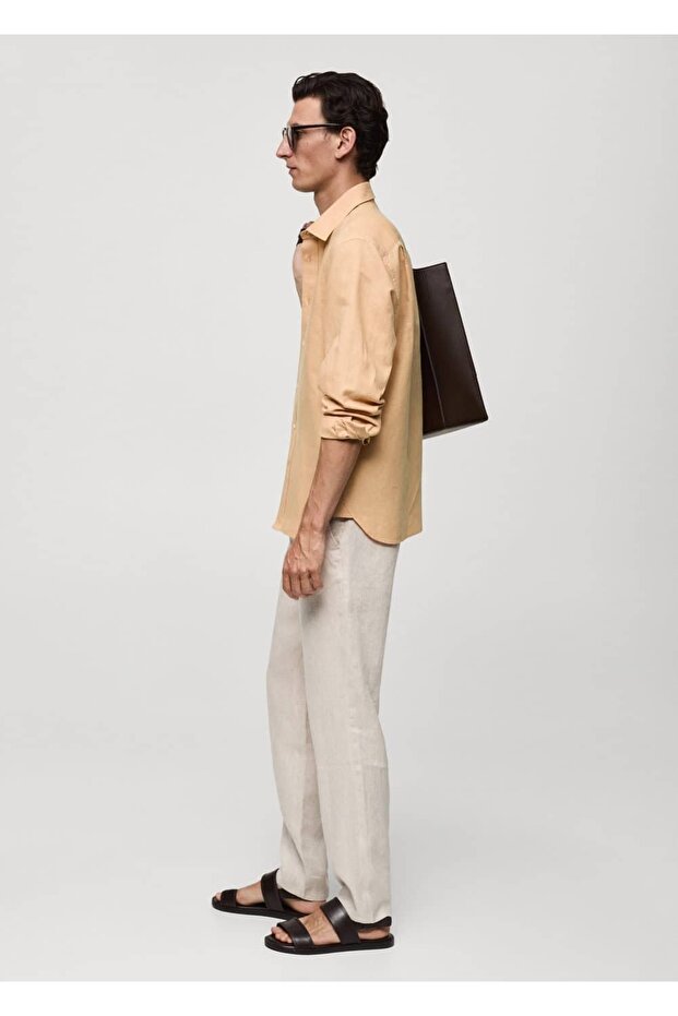 Klassisch geschnittenes Leinenhemd - 5