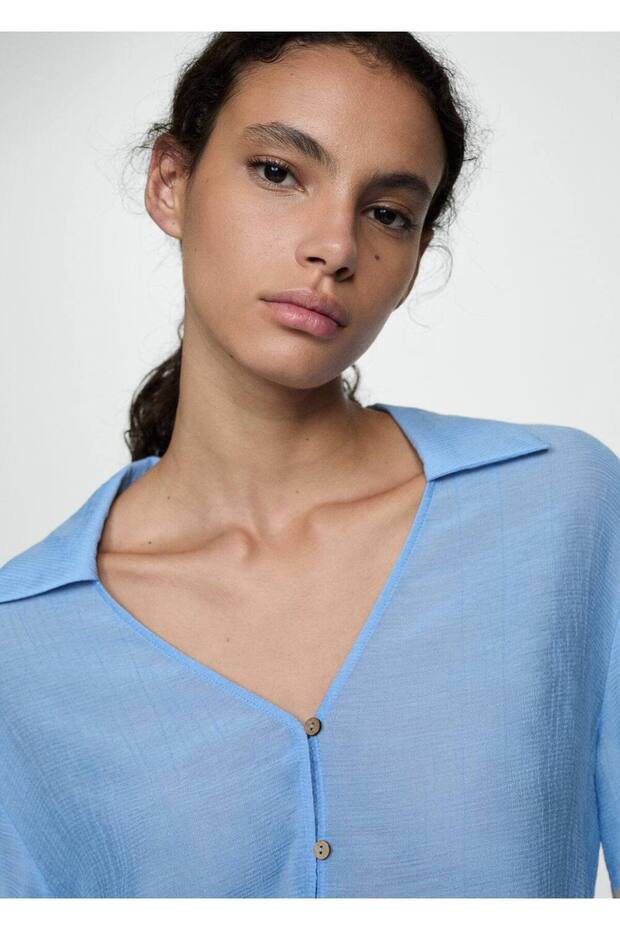 Kuşaklı Çan Kollu Bluz - 5