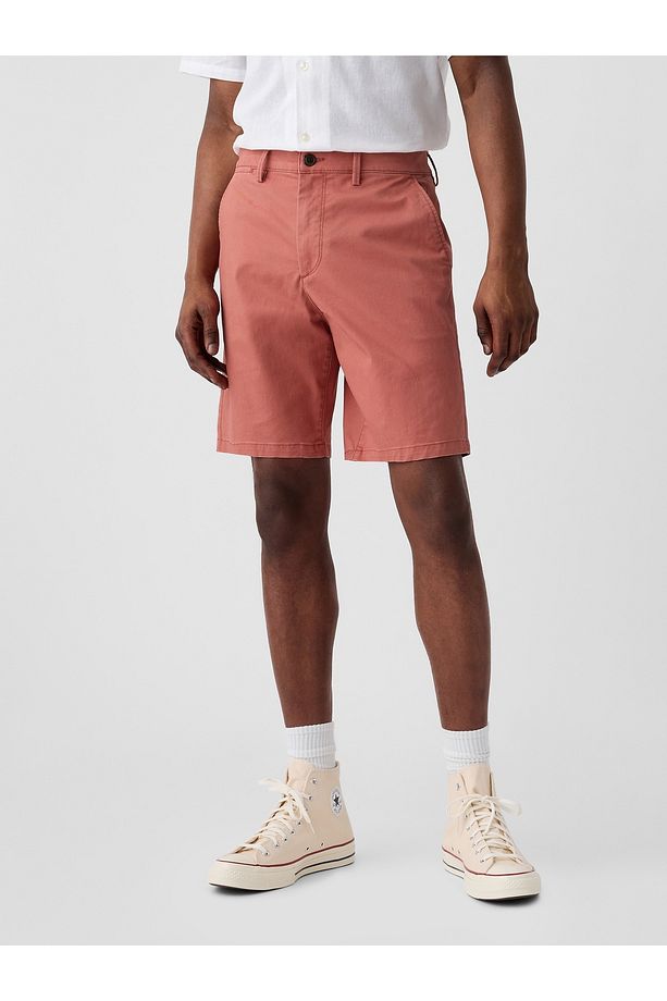Erkek Kırmızı Essential Khaki Şort - 5