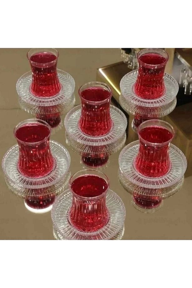 Elysia Çay Bardağı Riva Çay Tabak Seti 12 Parça - 4