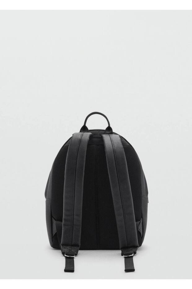 Compact Leather Effect Backpack - 4