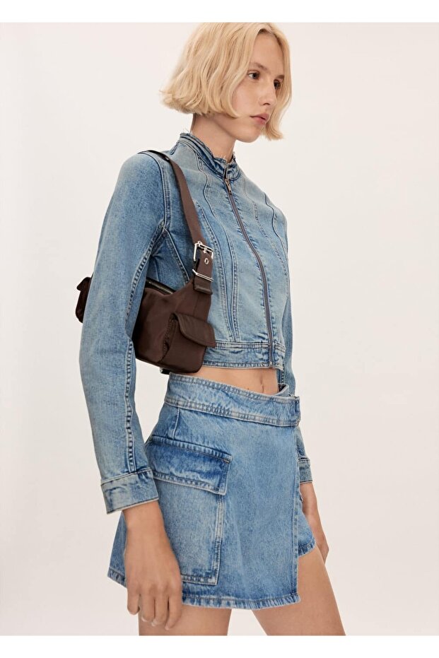 Denim Pantolon Etek - 1