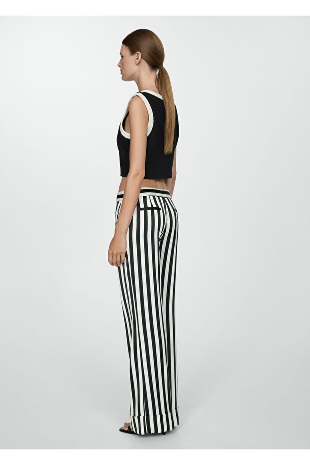 Düz çizgili pantolon - 3