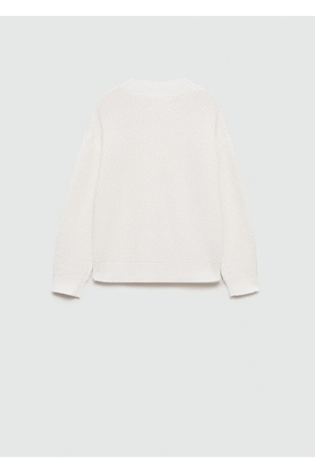 Lastik örgü triko kazak - 2