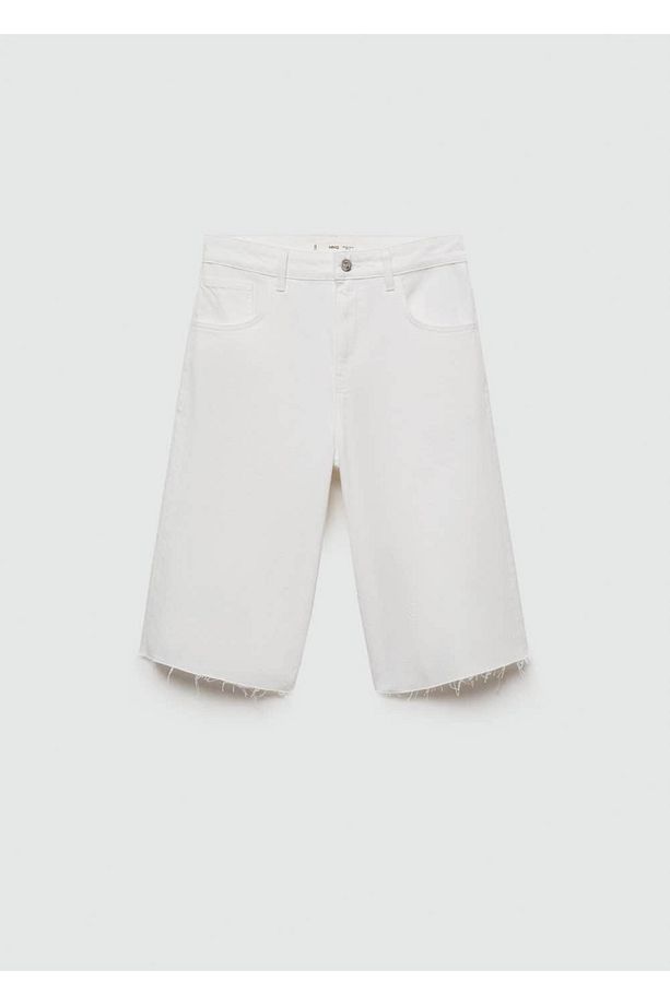 Oversize denim bermuda şort - 3