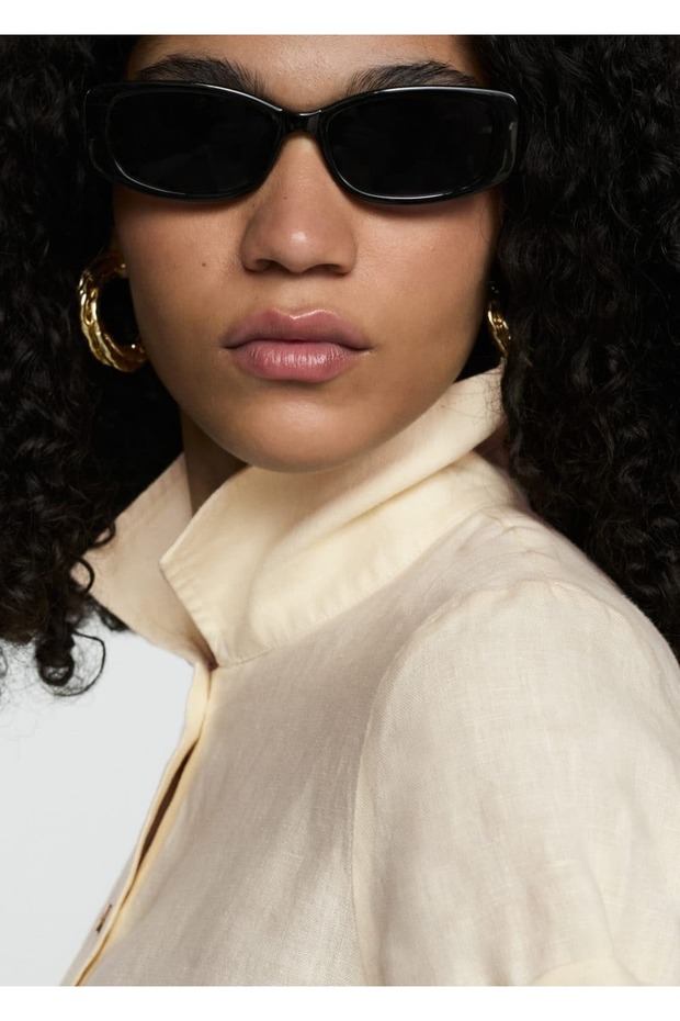 Kurzarmhemd aus Leinenmischung - 8