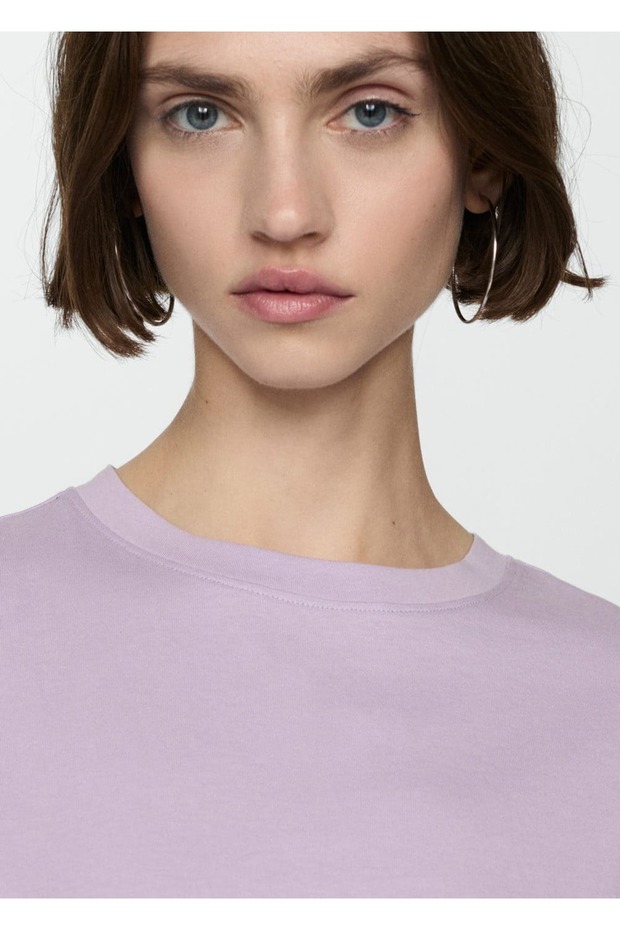 Kısa kollu pamuklu tişört - 5