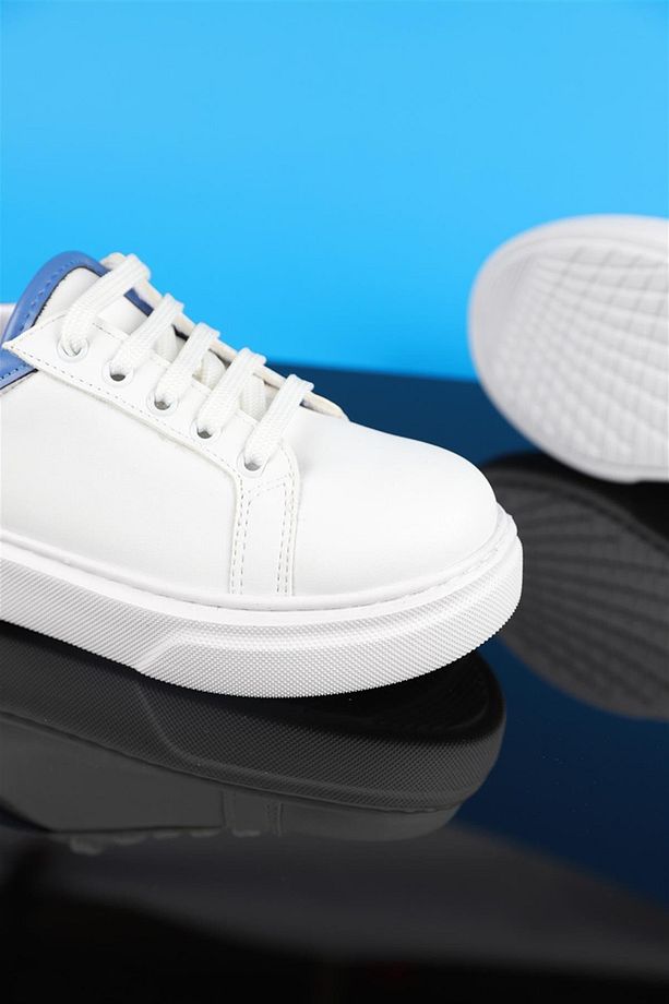31-35 Numara Beyaz-mavi Sneaker Ayakkabı - 6