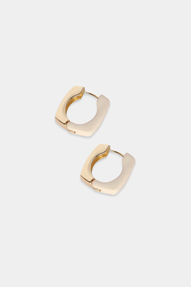 Beyaz Renk Küpe - 1