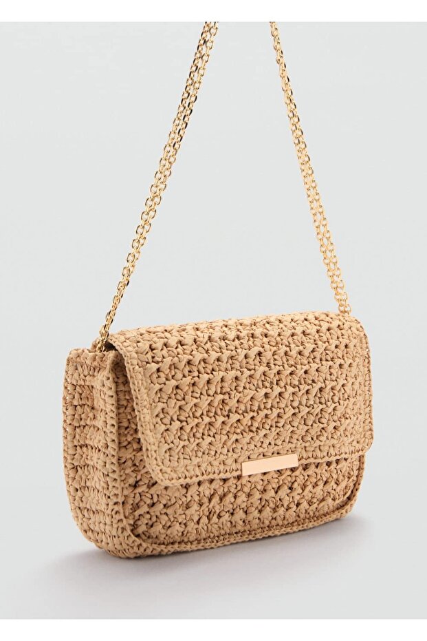 Doğal elyaf omuzdan çantası - 1