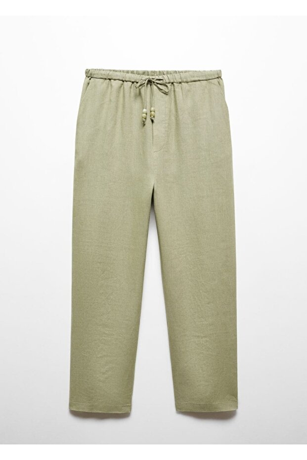 Keten jogger pantolon - 3