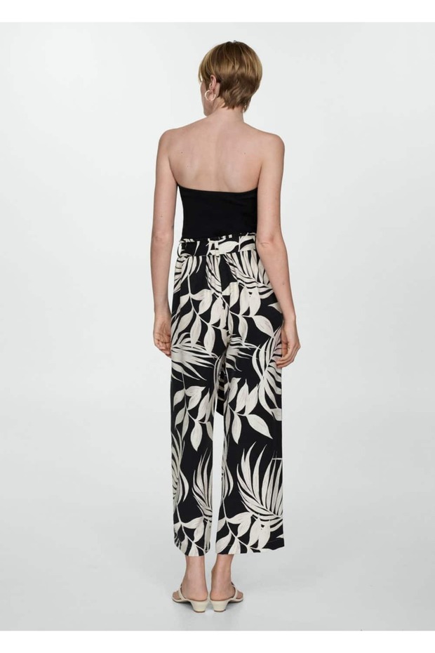 Patterned Bow Pants - 4