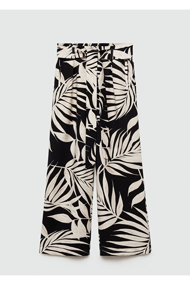 Patterned Bow Pants - 3