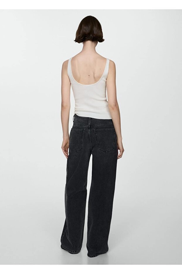 Askılı triko bluz - 4