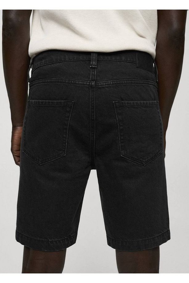 Regular fit denim bermuda şort - 6