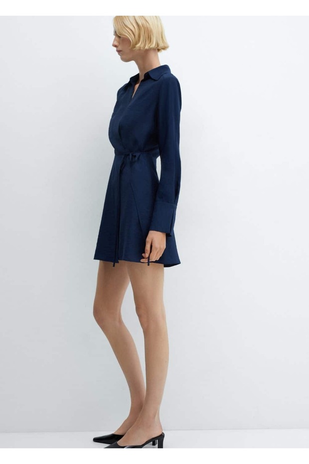 Fiyonklu anvelop elbise - 6