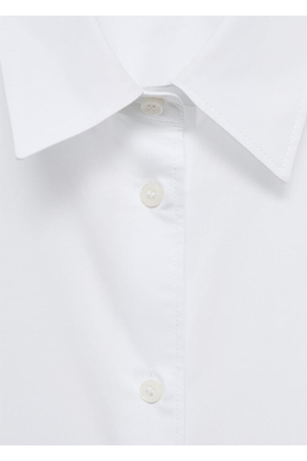 Normal pamuk lyocell karışımlı gömlek - 5