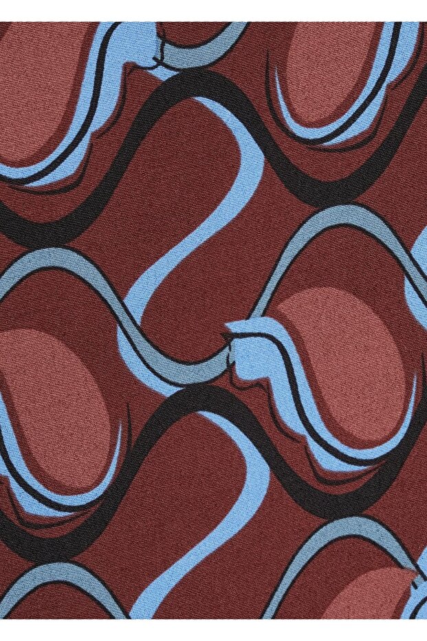 Desenli Mini Etek - 5