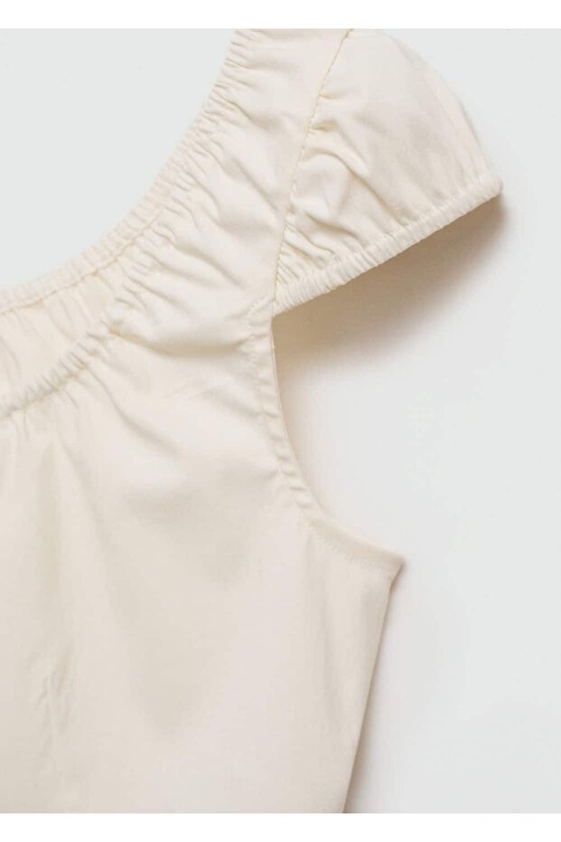 Düğmeli kısa bluz - 7