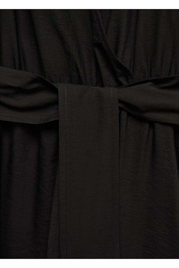 Fiyonklu anvelop elbise - 7