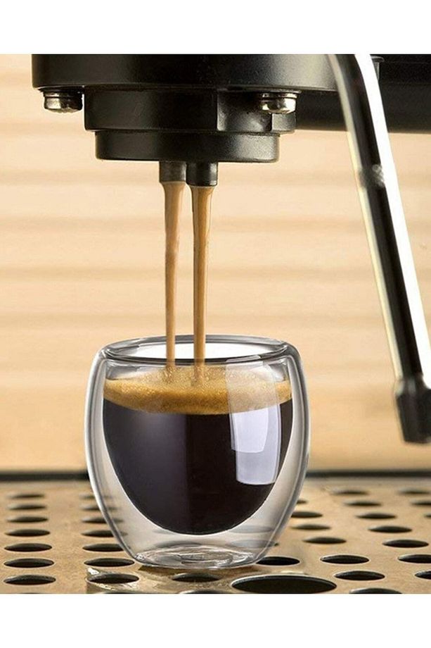 Çift Cidarlı Bardak Espresso Bardağı 6 Adet 80ml - 5