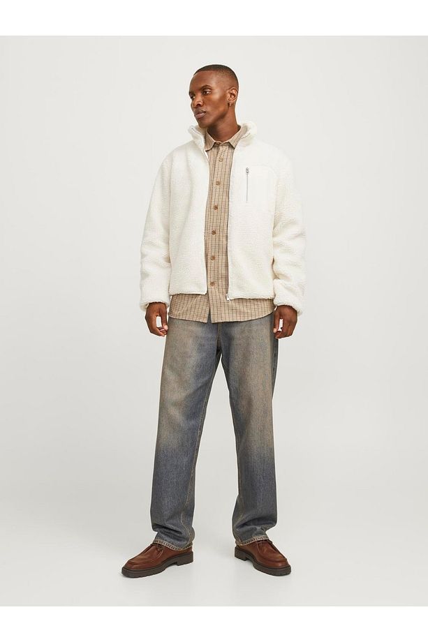 Jjebradley Teddy Jacket Noos Erkek Mont 12258417 Cloud Dancer - 2