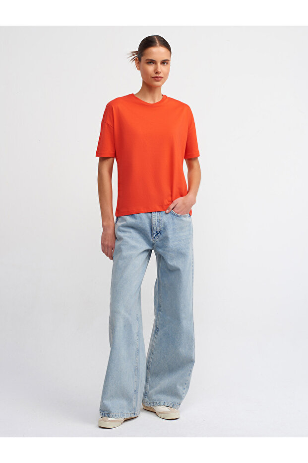 3683 Basic T-Shirt-Kırmızı - 3