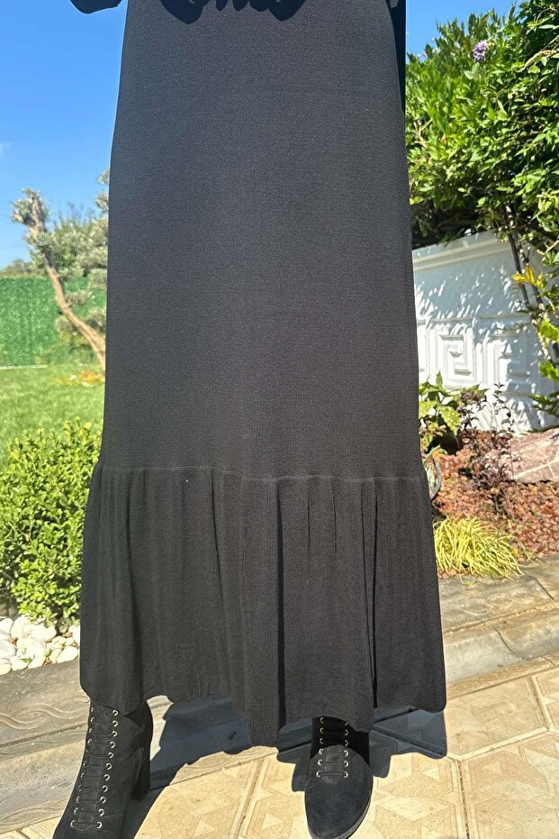 Rüya Siyah Triko Elbise - 9