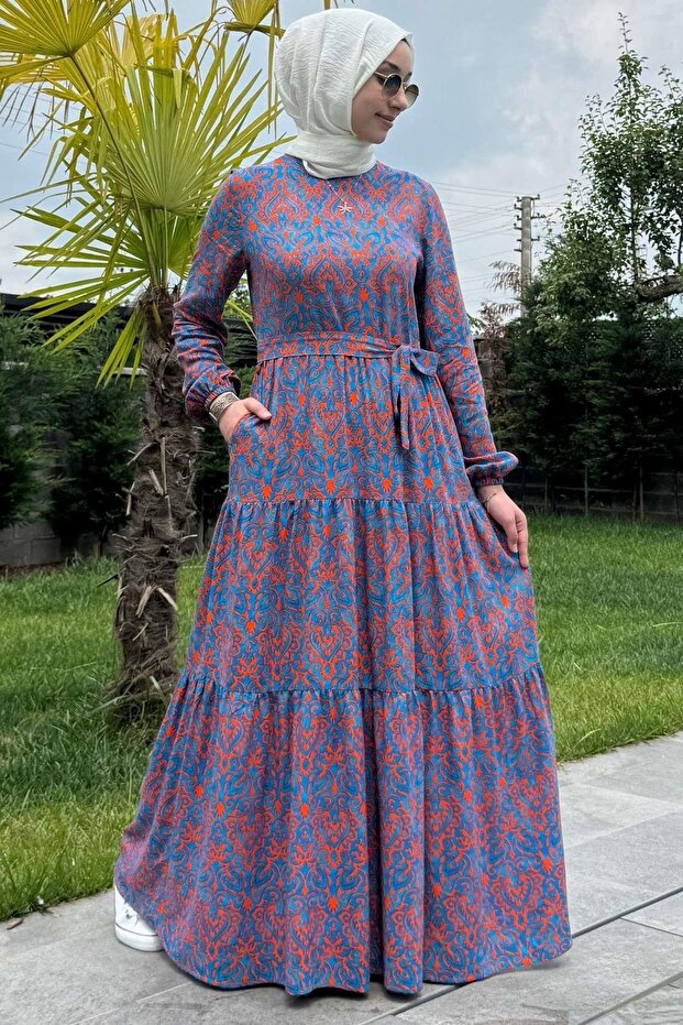 Betül Turuncu Elbise - 1