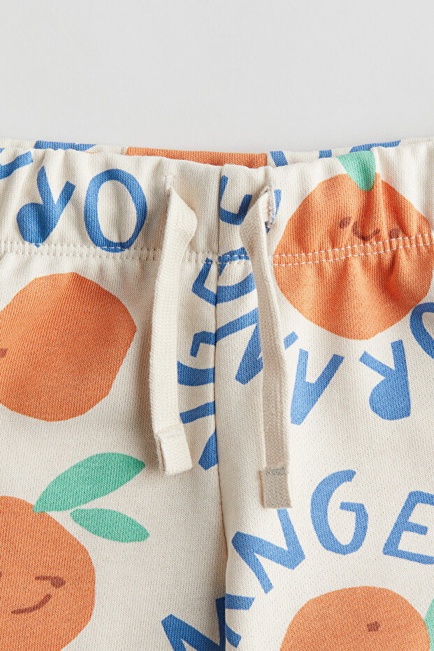 Baskılı Sweatshirt Şort - 5