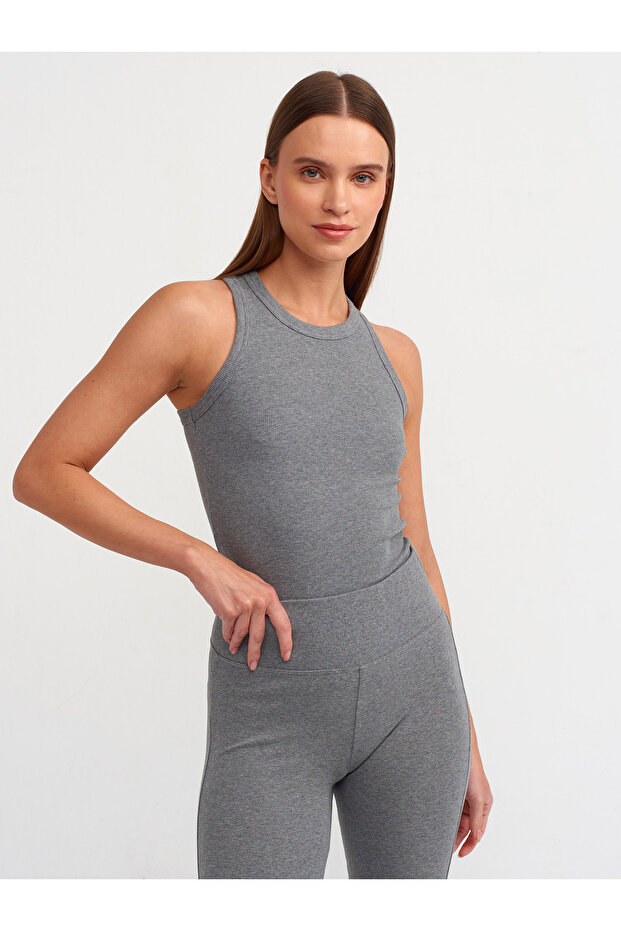 20853 Crop Top-Antrasit - 1