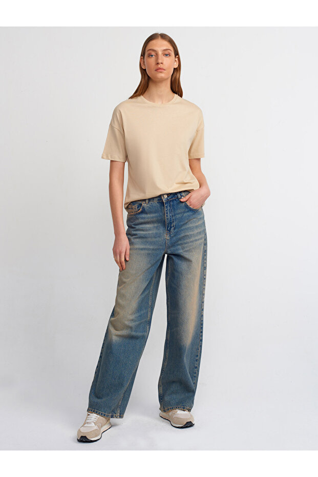 71409 Tint Wash Wide Denim Trousers-Tint