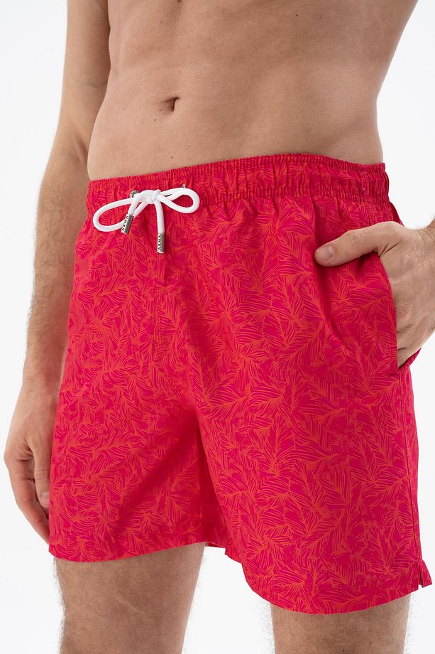 Erkek Pembe Regular Fit Çok Renkli Mayo Deniz Şortu Y25525278001 - 3