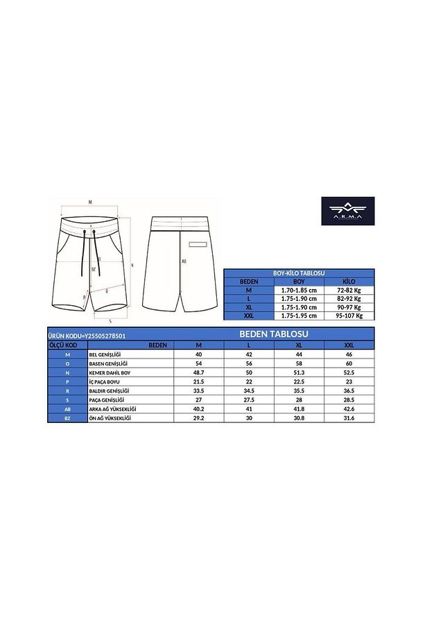 Erkek Siyah Regular Fit Şort Y25505278501 - 6