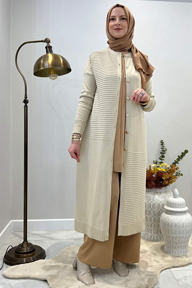 Manolya Taş Triko Hırka - 7