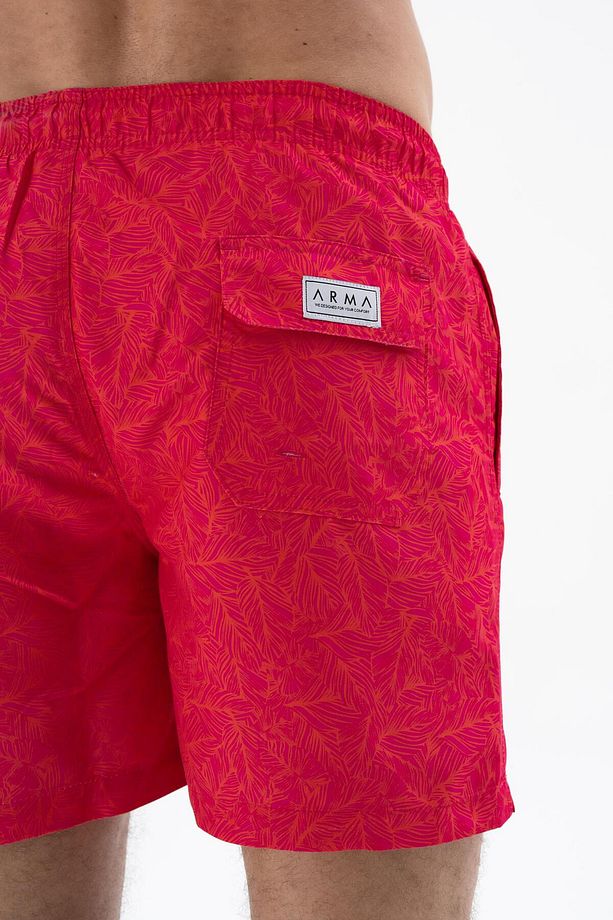 Erkek Pembe Regular Fit Çok Renkli Mayo Deniz Şortu Y25525278001 - 4