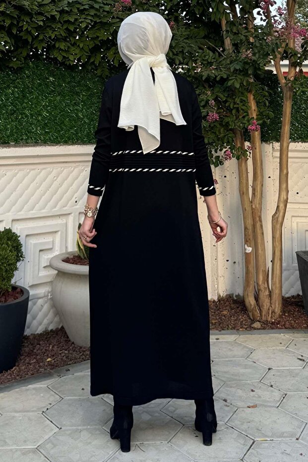 Samanyolu Siyah Triko Elbise - 9