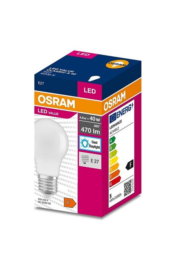4,9w Led Value Beyaz Işık E-27 Mini Led Ampul 5 Adet - 1
