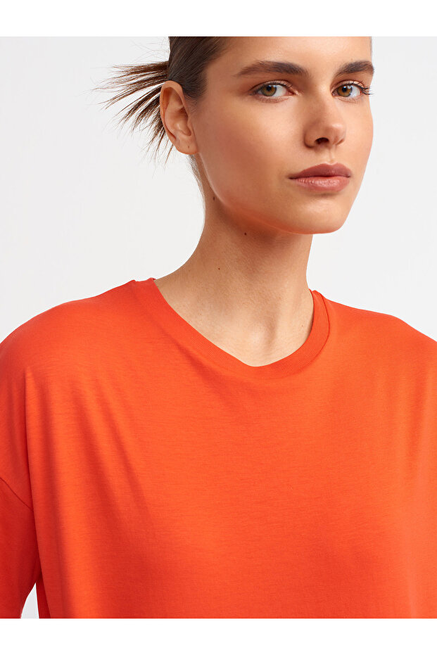 3683 Basic T-Shirt-Kırmızı - 4