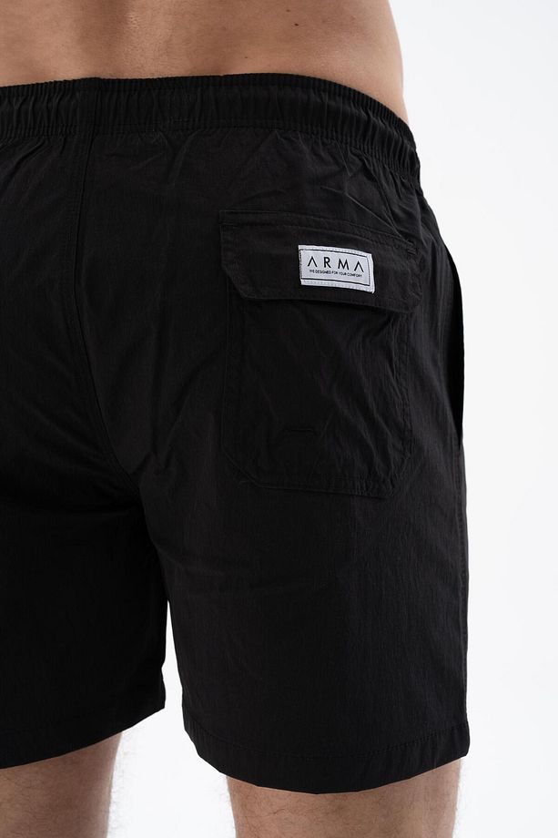 Erkek Siyah Regular Fit Basic Mayo Deniz Şortu Y25525277901 - 3