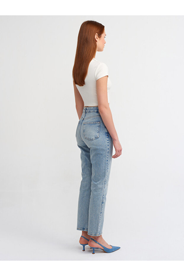 71469 Stright Denim Pants-Blau - 2