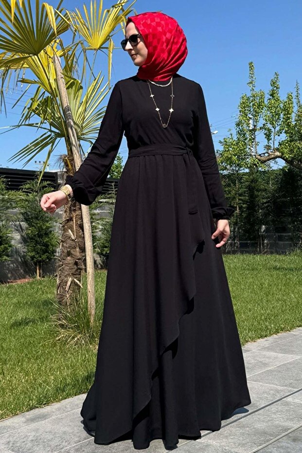 Dilek Siyah Elbise - 5