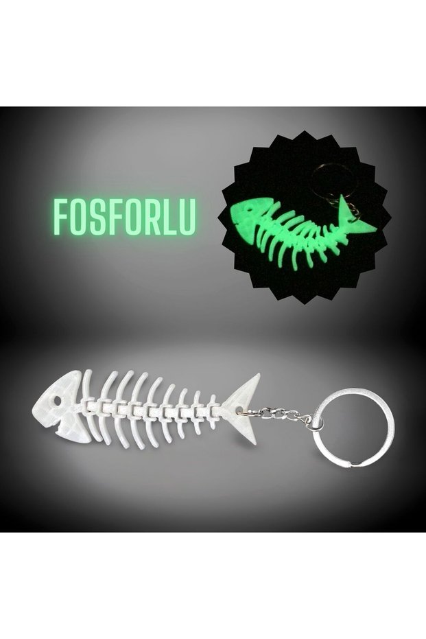 Animated Fish Keychain - Phosphorescent