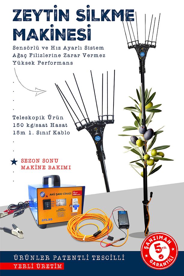 ZEYTİN SİLKME MAKİNESİ DEVİR AYARLI 200 AMPER AKÜ ŞARJ CİHAZI - 1