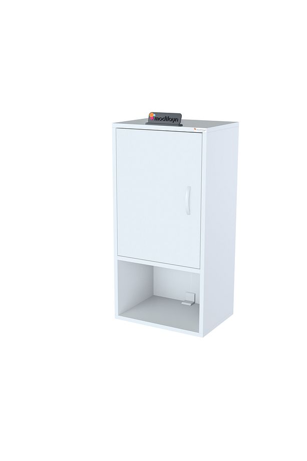ŞİLE 50 x 85 x 32,5 cm Makine Üstü Asma Dolap, Çok Fonksiyonlu Banyo Dolabı - 3